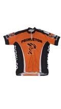 Princeton Tigers University College Cycling Bike Jersey Large Orange Black - $39.59