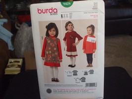 Burda 9428 Girl&#39;s Dress Pattern - Size 2-7 - $10.36