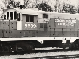 Colonel&#39;s Island Railroad CISD #8239 GP7 Electromotive Train B&amp;W Photo Savannah - £10.45 GBP