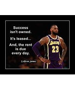 Inspirational Lebron Basketball Motivation Quote Poster Print Wall Art Gift - £17.19 GBP+