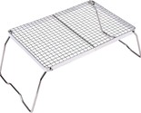 Yeto Folding Campfire Grill With 304 Stainless Steel Grate And Carrying Bag - $35.98