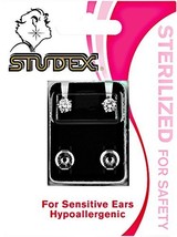Studex Cubic Zirconia Sterilized Piercing Earrings Stainless Steel - £4.64 GBP
