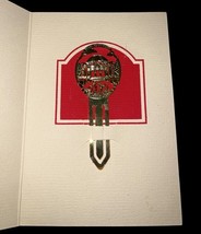 Vintage 1989 Natural History Museum LA 24KT Gold Bookmark w/ Card & Info image 4