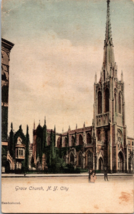 Postcard Grace Church, New York City NY (B11) - £6.55 GBP