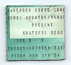 Boleto De Concierto De Grateful Dead 4 De Abril De 1988 Hartford Connecticut - $49.49