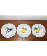 INTRADA Fruit Plate Basketweave 8.25&quot; Salad SET 3 Made in Italy 6858/22 ... - $28.70