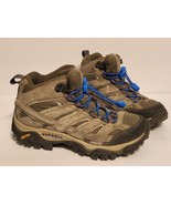 Merrell Moab 2 Mid Vibram Waterproof Womens Sz 6 Brown Hiking Boots w/ L... - $32.66