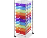 Whitmor 10 Drawer - Rolling Craft Organizer Cart - Chrome 15.25x13.50x35.25 - $124.99