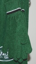 New York Jets Chenille Scarf Glove Gift Set Hunter Green Black White image 2