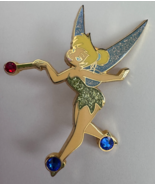 Disney Tinkerbell with Jeweled Shoes and Wand Disneyland Paris Glitter 2... - $504.23 MXN