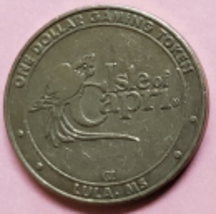 Isle of Capri Lula, Mississippi $1 Metal Gaming Token, vintage - £5.94 GBP