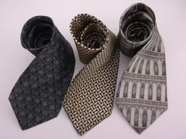 SET 3 IMPORTED SILK TIES 2 STAFFORD EXECUTIVE AND 1 CORPORATE COLLECTION... - $23.99
