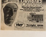 Lawrence Of Arabia TV Guide Print Ad Martin Scorsese TPA6 - £5.42 GBP