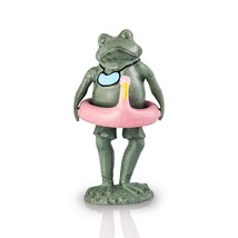 SPI Home Beach Buddy Frog Cast Aluminum Garden Sculpture 19.5 Inches High - £147.98 GBP