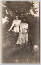 RPPC Two Lovely Ladies On Tree Branch Gladys And Inez Postcard O28 - £7.02 GBP
