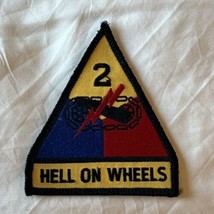 Us Army 2ND Armored Division Hell On Wheels Hat Patch Cap Veteran Gift Usa Wow - £9.40 GBP