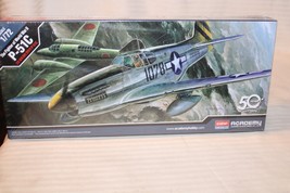 1/72 Scale Academy, P-51C Fighter Airplane Model Kit #12441 BN Sealed Box - $40.50