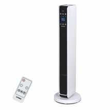 Optimus 29&quot; Oscillating Tower Heater H-7329 w Remote &amp; Digital Temp Display - $123.78