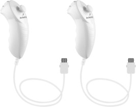 White Nunchuck Controller Remote Replacement (2 Packs) For Nintendo Nunc... - $31.97