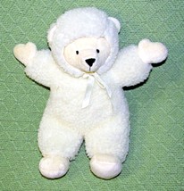 12&quot; Vintage Snowball North American Teddy Bear Lamb 1996 Plush #1553 White Nabco - £8.95 GBP