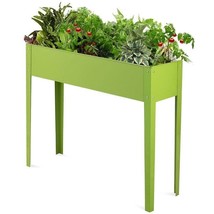 Green Heavy Duty Galvanized Steel Outdoor Elevated Raised Garden Planter - $219.05 CAD