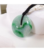Donut Jade Pendant, Jade Jewelry, Natural Genuine Jade Gemstone, Peace J... - $16,306.98 MXN