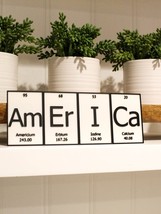 AmErIcaN | Periodic Table of Elements Wall, Desk or Shelf Sign - £9.43 GBP