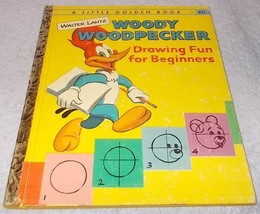Little Golden Book Woody Woodpecker Drawing Fun for Beginners 1959 Lantz A print - £7.82 GBP