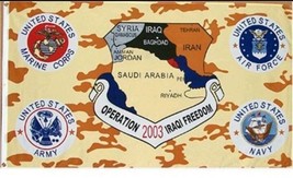 Flag 3x5 Military Operation Iraqi Freedom NEW Banner 2 grommets 1000D - £10.96 GBP