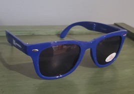 New Blue Bud Light Football Folding Collapsible UV Sunglasses Vintage  - $9.00