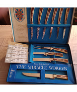 Vintage Regent Sheffield Cutlery Set Kitchen Steak Knives Carving Knives... - $226.18 MXN