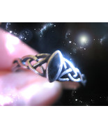 Haunted RING RAVEN TRANSFORMATION SPIRIT VESSEL MASTER OF MAGICK ONYX Ca... - $1,477.59 MXN