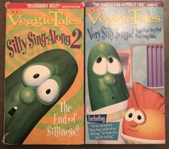 Vintage VeggieTales - The End of Silliness &amp; Very Silly Songs VHS Christian - £6.12 GBP