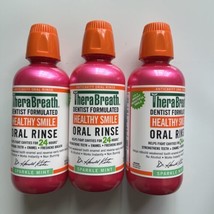 Lot 3 - TheraBreath Healthy Smile Anticavity Oral Mouth Rinse - Sparkle Mint - £25.28 GBP