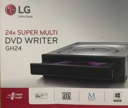 LG - GH24NSCO - Internal 24x DVD Rewriter Super Multi - Black - $831.03 MXN