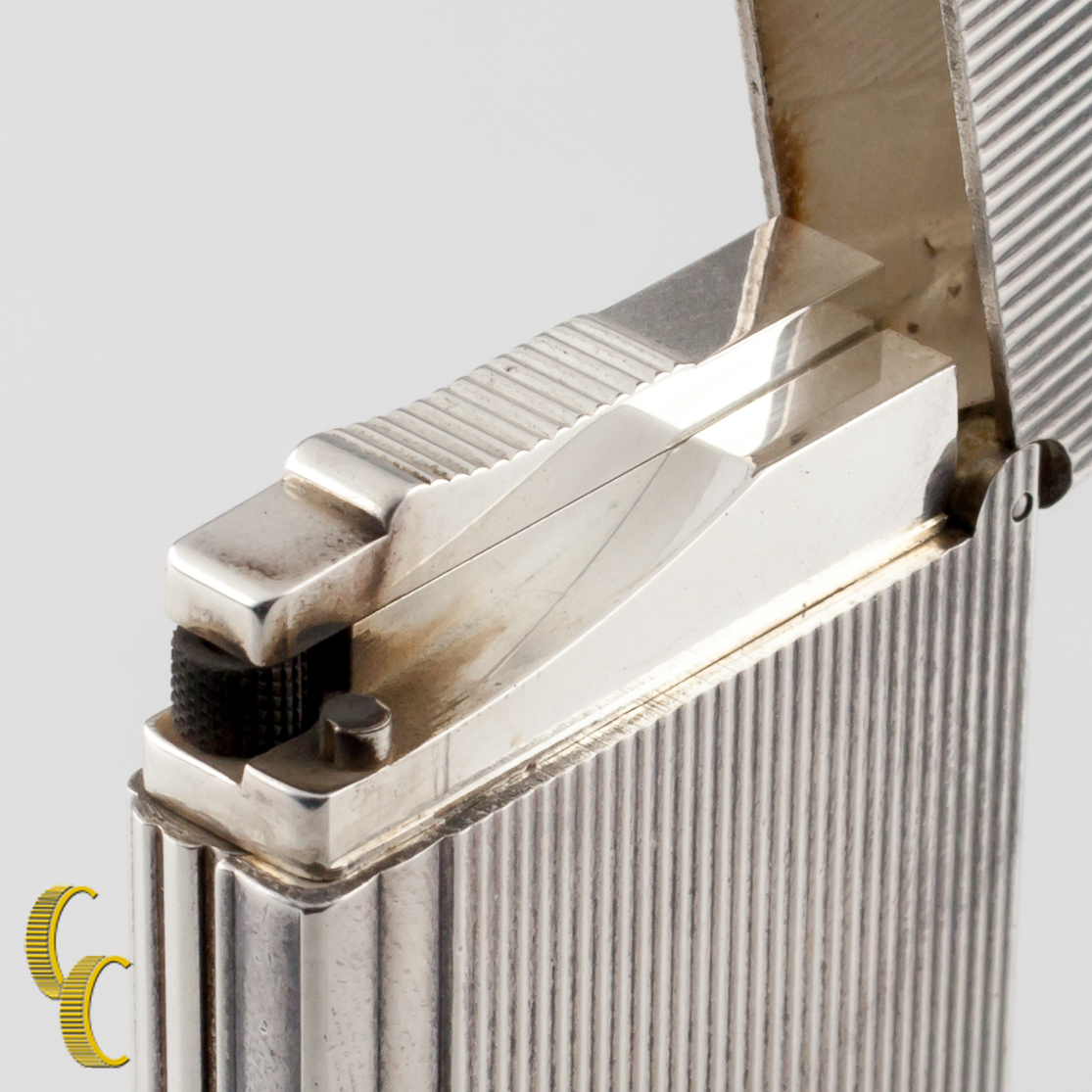 S.T. Dupont Accendino Gatsby Lignes Verticali In Tonalità Argento Item image 4