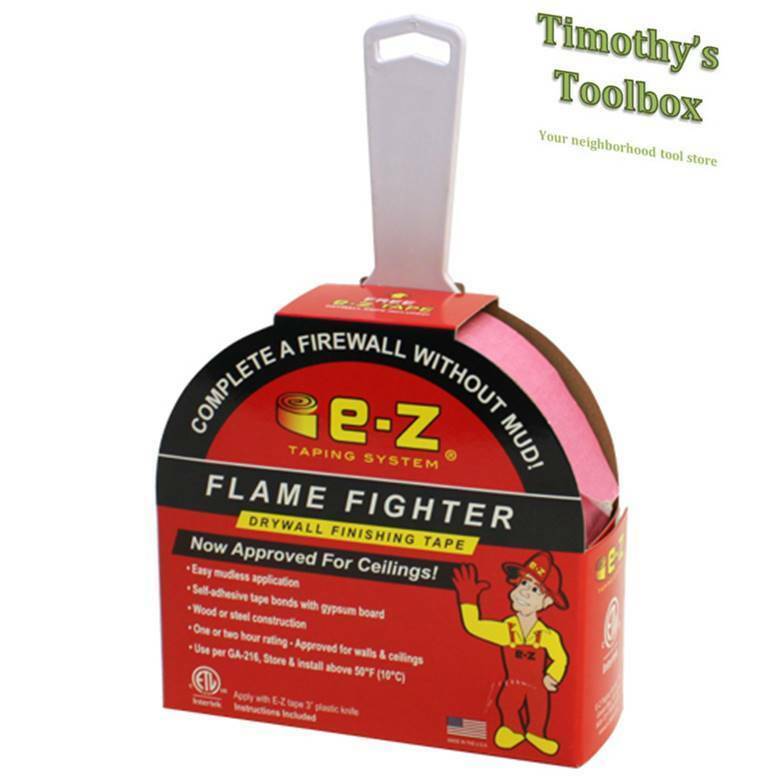 E-Z  Drywall Flame Fighter: Mudless Fire Tape for Walls/Ceilings 250-ft ... - $34.99