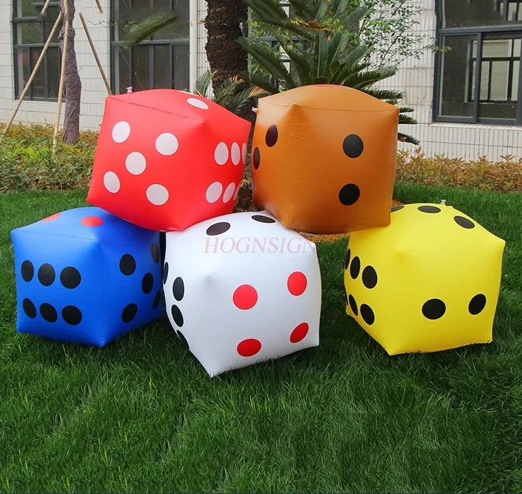 Inflatable dice, oversized sieve bar, KTV color dice game, lottery, sieve car - £23.50 GBP