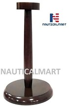 NauticalMart Medieval Helmet Collectible Wooden Display Stand - Brown - £38.33 GBP