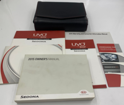 2015 Kia Sedona Owners Manual Handbook Set with Case OEM D04B17025 - $26.99