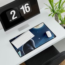 Celestial Cat Desk Mat, Cosmic Office Mouse Pad, Workstation Accessory, ... - $40.68 CAD