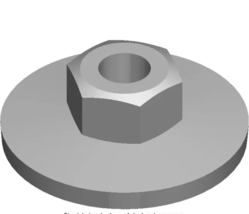 1995-2019 NEW GENUINE GM MIRROR ASSEMBLY NUT, PART NUMBER 25601643 - $303.59 MXN