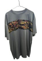 Fila Embroidered Tee Shirt Men’s XL Stone Gray Tagless Lightweight Camo - £7.14 GBP