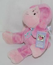 GANZ HE9835 Lambie 11 Inch Pink Tie Dye  With A Snowflake Bow image 4