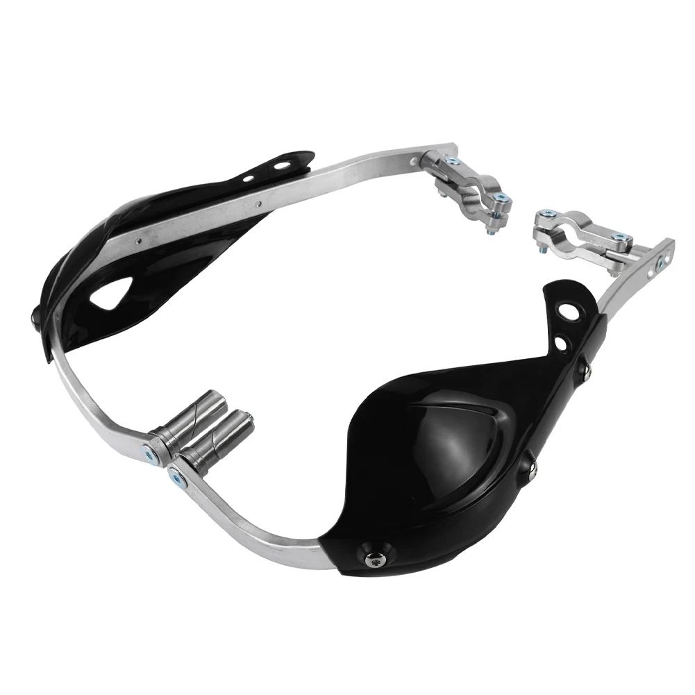 22mm Motorcycle Hand Guards Handle Protector Black White Hanuard Handlebar Prote - £108.53 GBP