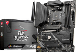 MSI - B550 TOMAHAWK MAX WIFI (Socket AM4) USB-C Gen2 AMD ATX GAMING Moth... - $282.99