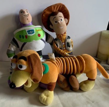 Disney Toy Story Woody Buzz Lightyear &amp; Slinky Plush set #23 - $45.62