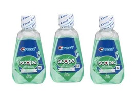 3X Crest Scope Classic Mouthwash 1.2 oz Travel Size Mint Green 3 Bottles - $9.79
