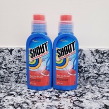 2 Bottles Shout Advanced Gel Stain Remover with Scrubber 8.7 oz. - £31.64 GBP