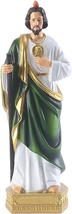 8 Inch Saint Jude Statue Religious Resin St Jude Holy Statues Religious Colored - £26.86 GBP
